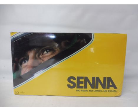 A boxed Ayrton Senna Racing Car Collection 'No fear, No limits, No Equal 1:12 scale, Lotus and Renault.