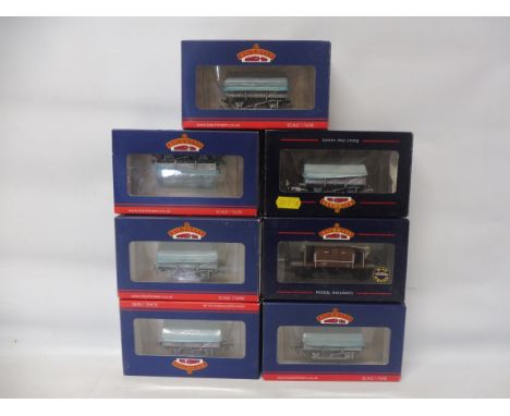 Bachmann - seven pieces of boxed rolling stock including the China Clay wagons.