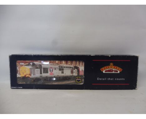 A boxed Bachmann class 37 diesel rail freight.