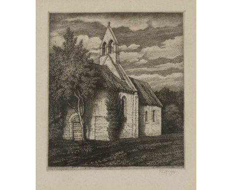 Frederick Landseer Griggs (1876-1938)
Netherton Chapel, 1935
signed in pencil (in the margin)
etching
16 x 14cm.
 
Provenance