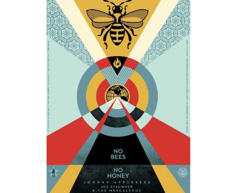 Shepard Fairey (b.1970)
No Bees, No Honey,
163/325, signed and dated in pencil
lithograph
62 x 47cm, unframed.