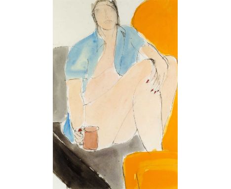 John Emanuel (b.1930)
Tea Break
mixed media
59 x 39cm.