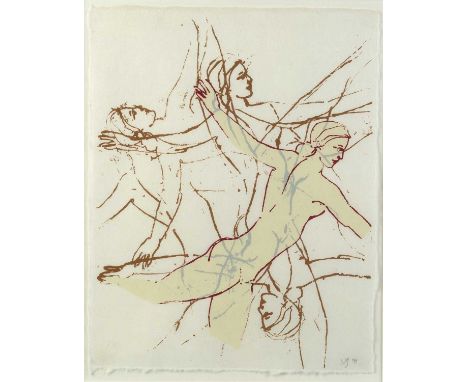 Nancy Spero (1926-2009)
Dancers, 1994
signed with initials and dated in pencil (lower right)
lithograph
28 x 23cm.