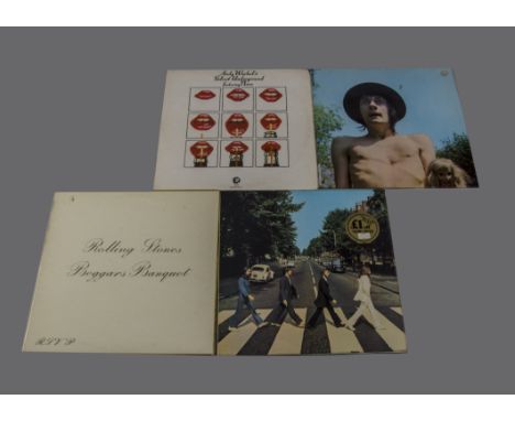 Sixties LPs, four original UK stereo albums comprising Beatles - Abbey Road, Rolling Stones - Beggars Banquet, Fleetwood Mac 