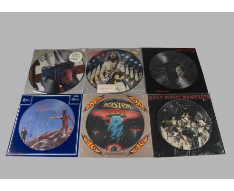 Rock / Prog / Picture Discs, Sixteen Picture Disc LPs with artists including Bruce Springsteen, Ted Nugent, Roxy Music, Rush,