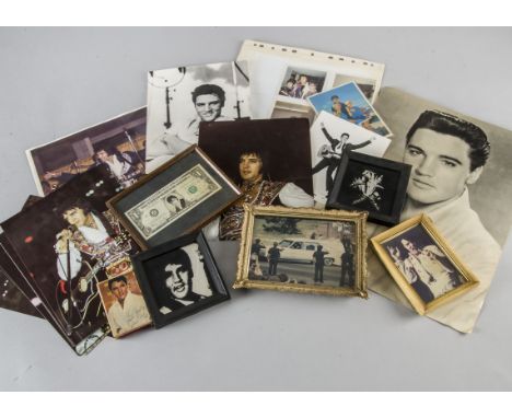 Elvis Presley,  large collection of Elvis Memorabilia including Brel Postcards, Original Photos, Bubble Gum Cards, Posters, P