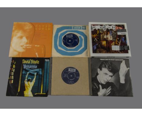 David Bowie 7" Singles, seven 7" singles and two 7" Box Sets comprising Liza Jane (Decca reissue), The London Boys (UK Decca)