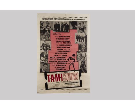 TAMI Show, The First Annual Tami Show film poster 75cm x 100cm featuring The Rolling Stones, Beach Boys, Chuck Berry and Marv