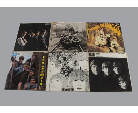 Sixties LPs, thirteen original UK albums by The Rolling Stones, The Beatles, Animals, The Troggs, Mitch Ryder and Sounds Inco
