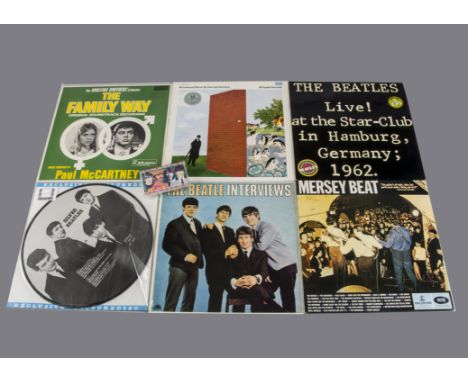 The Beatles and Related, fourteen albums by The Beatles, Solo Members and related including Picture Discs , Wonderwall Music 