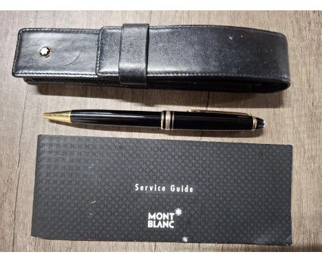 Montblanc Meisterstück ballpoint pen complete with carry cover and service booklet 
