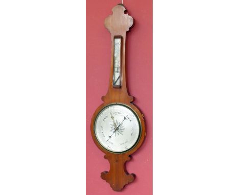 19th century mahogany banjo barometer. Condition reports are not available for Interiors  Sale