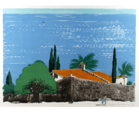 Paul Hogarth (1917-2001) 'Hermitage II' lithograph, limited edition 134/200, signed in pencil lower right, 51cm x 71cm Proven