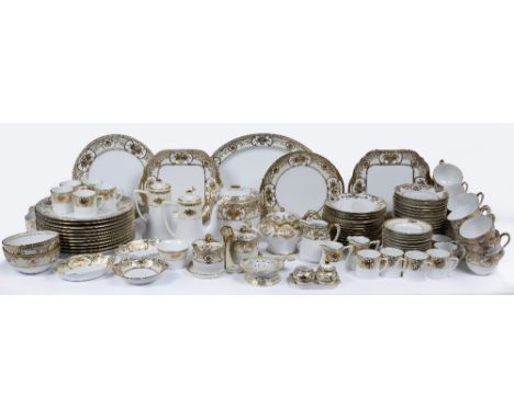 Extensive Noritake service including dinner, dessert, and side plates, tea and coffee cups etc (slight differences).