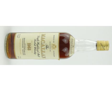 Macallan 1963 single Highland Malt Scotch Whisky.