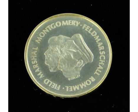 18ct gold Commemorative medallion,
Field Marshall Montgommery, 8.2g.