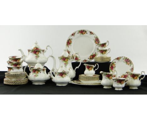 Royal Albert "Old Country Roses" tea service
and coffee set including 3 teapots.