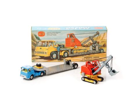 Boxed Corgi Major Toys Gift Set No 27 Bedford Machinery Carrier with Priestman Shovel, 1128 Priestman Luffing shovel with 113