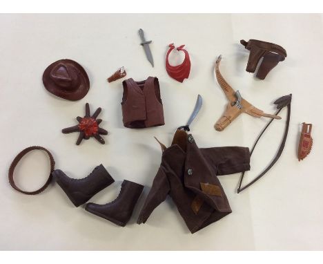 ACTION MAN: A selection of Cowboy clothes and accessories. Est. £10 - £15.