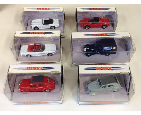 DINKY: A selection of six boxed Matchbox toy vehicles comprising a 1965 Triumph TR4A - IRS numbered DY-20; a 1973 Ferrari Din