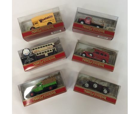 MATCHBOX: A selection of six various boxed "Models of Yesteryear" comprising a 1930 Leyland Titan TD1 numbered Y5-C; a 1931 M