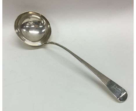 A Georgian silver OE pattern ladle. London. By RC. Approx. 180 grams. Est. £100 - £150.