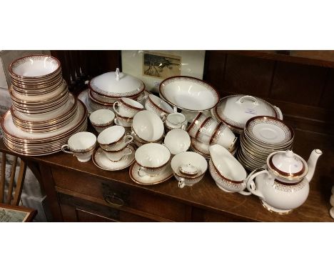 A large Royal Grafton 'Majestic' pattern dinner and tea service. Est. £50 - £80.