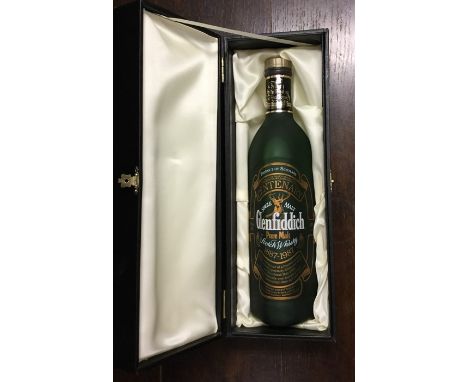 A limited edition boxed Glenfiddich Pure Malt Scotch Whisky Centenary Edition to commemorate 100 Years of the distillery fill