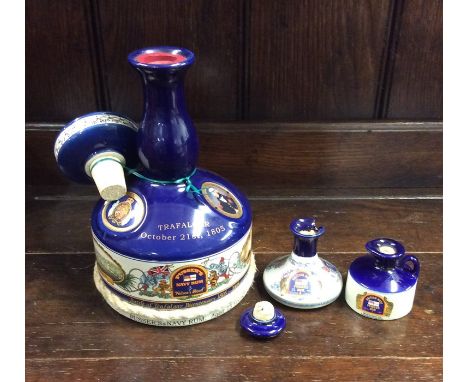 A 1 litre presentation bottle of Pusser's Rum to commemorate Trafalgar 1805 in limited edition decanter number 718 / 36,000, 