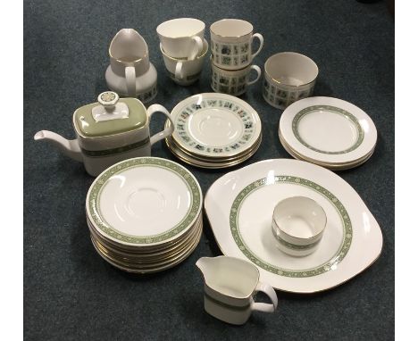 A Royal Doulton 'Rondelay' pattern part tea service etc. Est. £20 - £30.