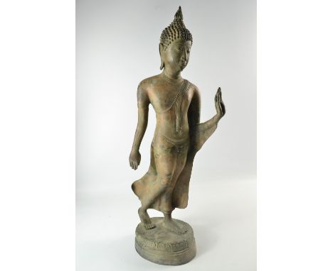 Thai bronzed style Buddha statue H:56cm approx