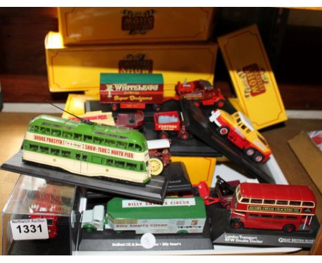 Eleven diecast model commercial vehicles, two boxed