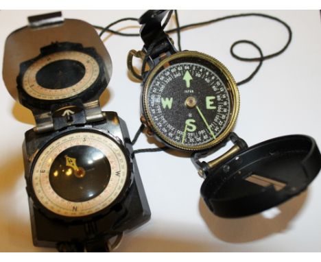 Military orienteering compass and one other
