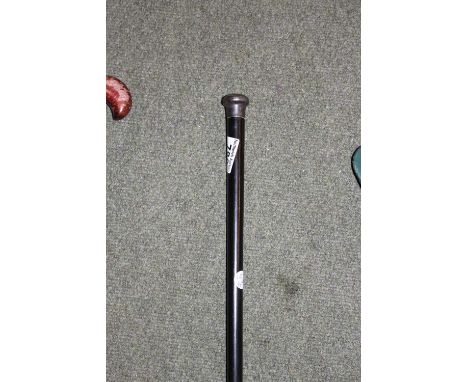 Fully hallmarked silver topped swagger stick