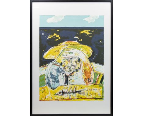 * JOHN BELLANY CBE RA HRSA (SCOTTISH 1942 - 2013), OLD MAN OF THE SEA I coloured print, artist proof 75cm x 56cm Mounted, fra