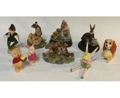 A selection of Border Fine Arts, Italian and Disney ceramic figures. (9)Condition: In good overall condition. 