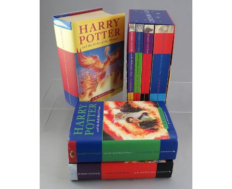 Rowling, J. K. Harry Potter collection, comprising: The Harry Potter Boxed Set, paperback editions of the first four novels i