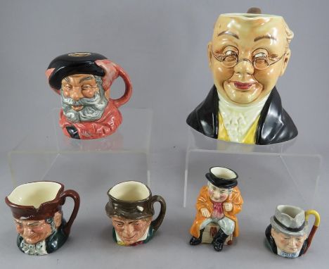 A group of ceramic character toby jugs, including Royal Doulton, Sylvac (6)In good overall condition. 