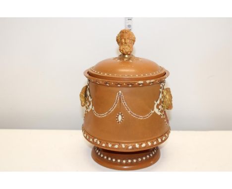 A vintage FGW ceramic biscuit barrel (slight damage to rim) 
