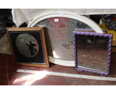 Three vintage mirrors collection only 