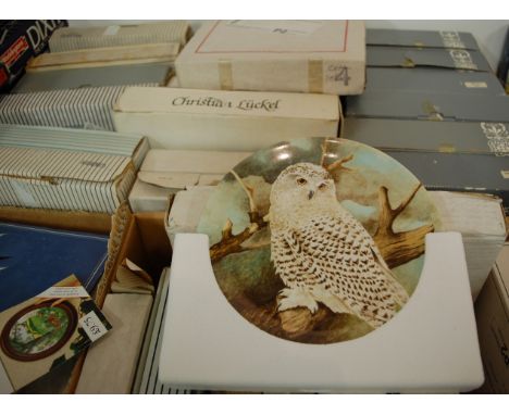 A large collection of assorted boxed collector's plates to include Poole pottery
