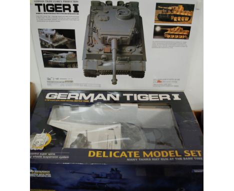 A radio controlled 1.16 scale model German Tiger 1 tank