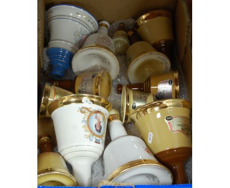 A collection of Wade commemorative scotch whisky decanters, principally for Bell's 