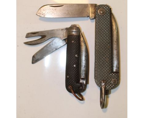 WWII British Royal Navy Jack Knife by Harris of Sheffield, a 1939 British Army Jack knife by Hale Brothers of Sheffield, (2) 