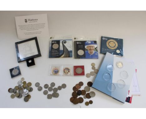 Hattons of London Platinum jubilee platinum quarter sovereign with Jody Clark conceptual art print, together with Royal Mint 