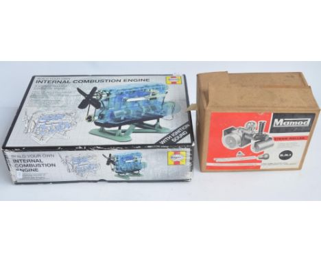 Boxed Mamod S.R.1 Steam Roller model with original accessories and an unstarted Haynes "Build Your Own Internal Combustion En
