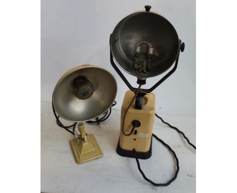 Pifco Infra-red and Radiant heat lamp. Mottershead of Manchester electric heat lamp (A/F) 