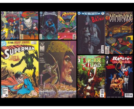 DC Comics assorted collection of 9 titles including Batman and Robin Adventures, All Star Batman, Suicide Squad, Harley's Lit