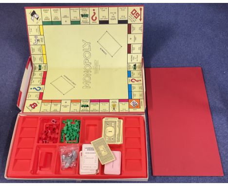 Waddingtons Monopoly Game. Registered Trade Mark set. Produced in Great Britain. All Pieces inside game with two boards and d