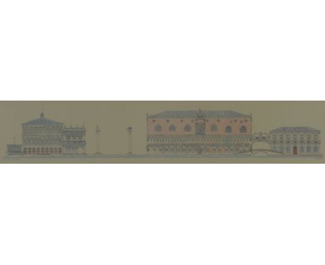 La Riva A San Marco, framed print of Venice 